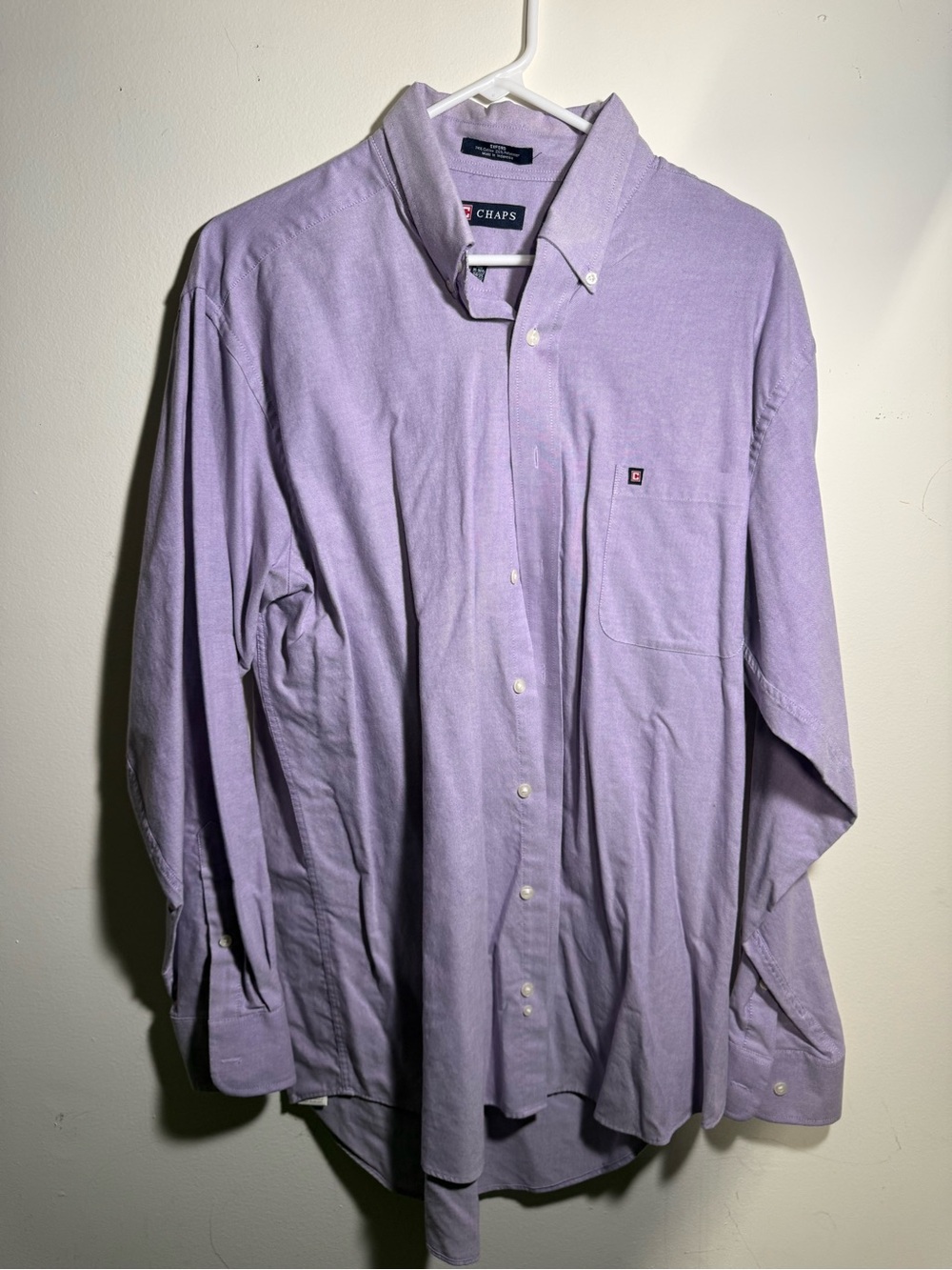 Chaps Men’s Lilac Button-Down Oxford Shirt